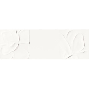 O STRUCTURE PATTERN WHITE FLOWER STRUCTURE 25X75 G.1