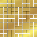 GOLD GLASS MOSAIC 25x25 G.1